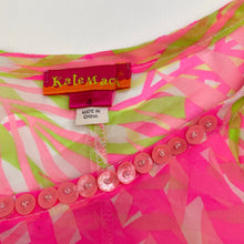 Load image into Gallery viewer, Girls Kate Mack, sheer, lightweight top (sequins missing left neck), FUC, size 4,  