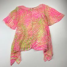 Load image into Gallery viewer, Girls Kate Mack, sheer, lightweight top (sequins missing left neck), FUC, size 4,  