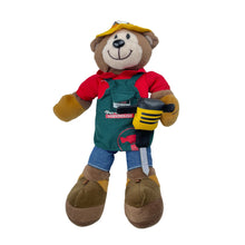 Load image into Gallery viewer, Toys Bunnings Warehouse, Brian Bear collectable tradie teddy, L: 30cm, EUC, size ,  