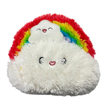 Load image into Gallery viewer, Toys Squishable, Plush Rainbow Cloud Cushion, 25cm x 22cm, EUC, size ,  