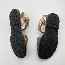 Load image into Gallery viewer, Shoes Angelitos, glitter leather sandals, made in Spain, EU 31, FUC, size 13,  