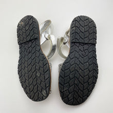 Load image into Gallery viewer, Shoes Angelitos, silver glitter leather sandals, made in Spain, EU 32, GUC, size 13-1,  