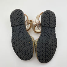 Load image into Gallery viewer, Shoes Angelitos, gold glitter leather sandals, made in Spain, EU 32, GUC, size 13-1,  