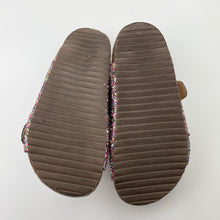 Load image into Gallery viewer, Shoes Seed, multi-coloured glitter slides / sandals, EU 30, GUC, size 12,  
