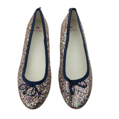 Shoes Crewcuts, multi-coloured glitter shoes, US 3, EUC, size 2,  