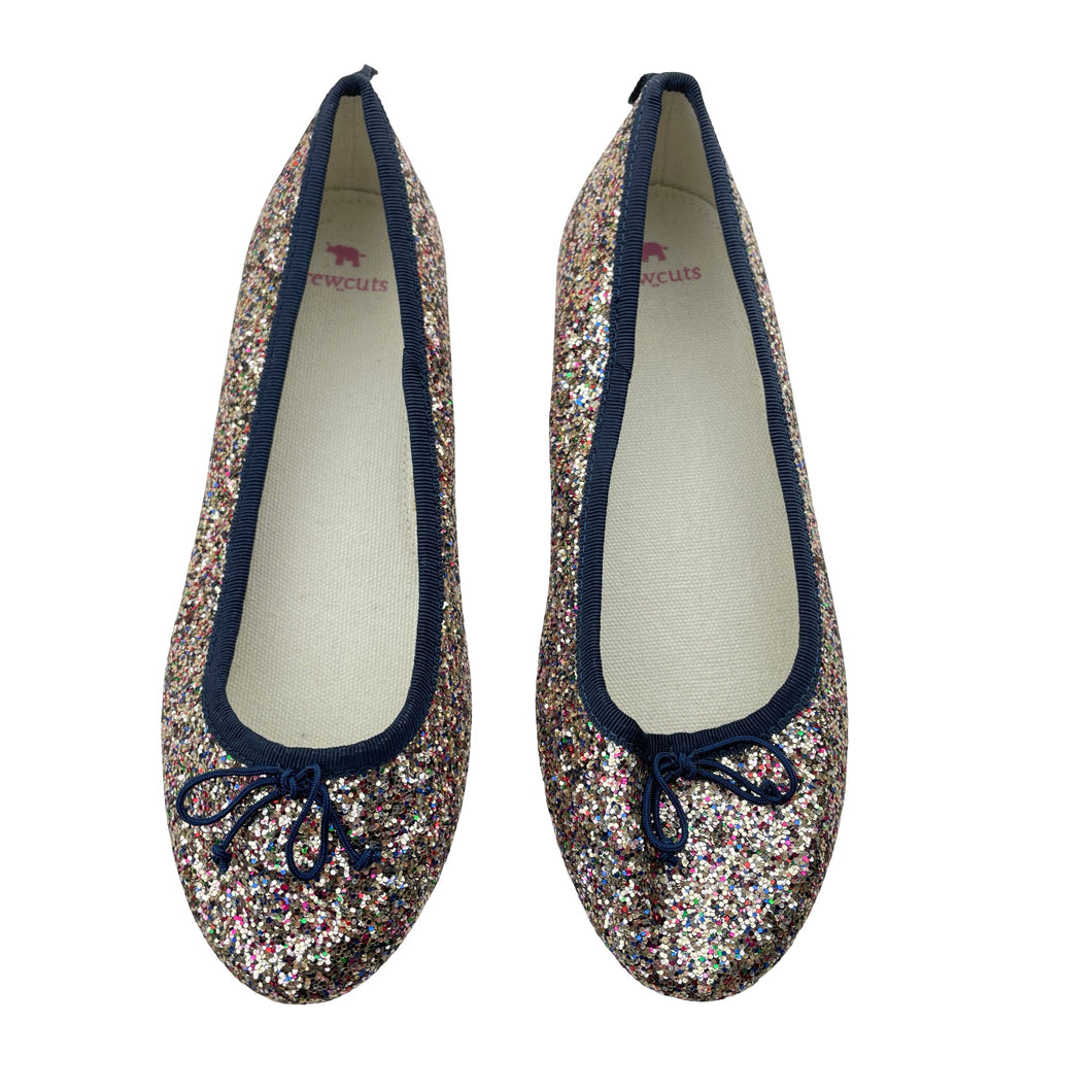 Shoes Crewcuts, multi-coloured glitter shoes, US 3, EUC, size 2,  