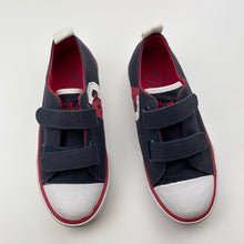 Load image into Gallery viewer, Shoes POLO RALPH LAUREN, navy canvas rip tab sneakers, EU 30, GUC, size 12,  