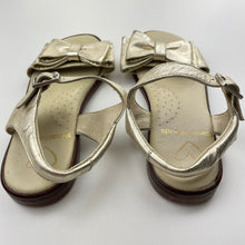 Load image into Gallery viewer, Shoes Panache Kids, gold leather sandals, made in Spain, EU 29, GUC, size 11.5,  