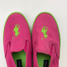 Load image into Gallery viewer, Shoes RALPH LAUREN, pink &amp; green canvas sneakers, EU 27.5, GUC, size 10.5,  