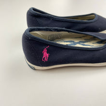 Load image into Gallery viewer, Shoes RALPH LAUREN, navy canvas sneakers, EU 27.5, EUC, size 10.5,  