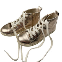 Load image into Gallery viewer, Shoes Seed, metallic gold high top sneakers, EU 30, GUC, size 12,  