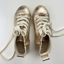 Load image into Gallery viewer, Shoes Seed, metallic gold high top sneakers, EU 30, GUC, size 12,  