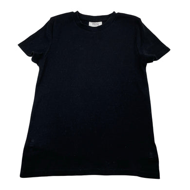 Girls Seed, black ribbed tee / top, EUC, size 14,  