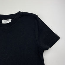 Load image into Gallery viewer, Girls Seed, black ribbed tee / top, EUC, size 14,  