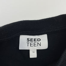 Load image into Gallery viewer, Girls Seed, black ribbed tee / top, EUC, size 14,  