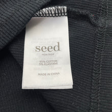 Load image into Gallery viewer, Girls Seed, black ribbed tee / top, EUC, size 14,  