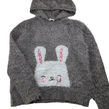Load image into Gallery viewer, Girls PAVEMENT, fluffy knit hoodie sweater, rabbit, FUC, size 16,  