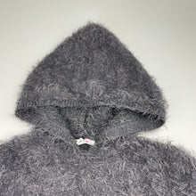 Load image into Gallery viewer, Girls PAVEMENT, fluffy knit hoodie sweater, rabbit, FUC, size 16,  
