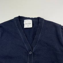 Load image into Gallery viewer, Girls Brilliant Basics, navy cotton school cardigan (wash fade), FUC, size 6,  