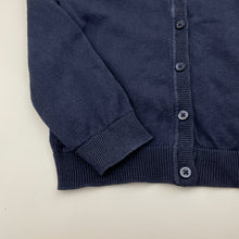 Load image into Gallery viewer, Girls Brilliant Basics, navy cotton school cardigan (wash fade), FUC, size 6,  