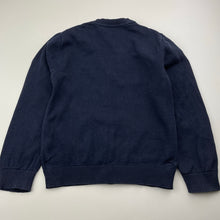 Load image into Gallery viewer, Girls Brilliant Basics, navy cotton school cardigan (wash fade), FUC, size 6,  
