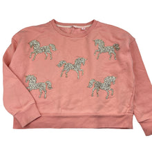Load image into Gallery viewer, Girls Lemonade, fleece-lined sweater / jumper, crystal unicorns, FUC, size 10,  