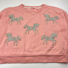Load image into Gallery viewer, Girls Lemonade, fleece-lined sweater / jumper, crystal unicorns, FUC, size 10,  