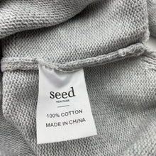 Load image into Gallery viewer, Girls Seed, knitted cotton sweater / jumper (light marks cuff &amp; elbow), FUC, size 4-5,  
