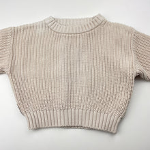 Load image into Gallery viewer, Unisex ZIGGY Lou, knitted cotton sweater / jumper, EUC, size 00,  
