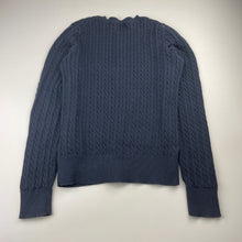 Load image into Gallery viewer, Girls POLO RALPH LAUREN, navy cotton cable knit cardigan, EUC, size 12-14,  