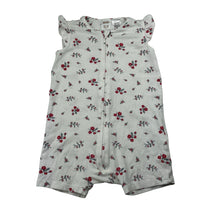 Load image into Gallery viewer, Girls Cotton On, stretchy floral zip romper, EUC, size 1,  