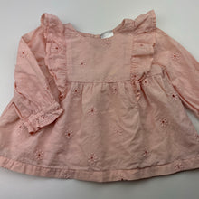 Load image into Gallery viewer, Girls Target, lined cotton long sleeve top / blouse, GUC, size 00,  