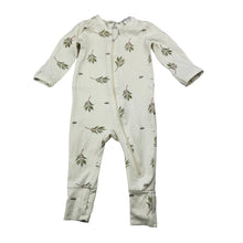 Load image into Gallery viewer, Unisex Wilson + Frenchy, organic cotton blend zip coverall / romper, GUC, size 000,  