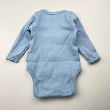 Load image into Gallery viewer, Unisex Rupert &amp; Jane, blue cotton bodysuit / romper, EUC, size 000-00,  