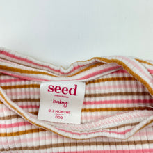 Load image into Gallery viewer, Girls Seed, striped, ribbed long sleeve top, GUC, size 000,  
