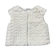 Load image into Gallery viewer, Girls Sprout, lined faux fur vest, single button fasten, EUC, size 2,  
