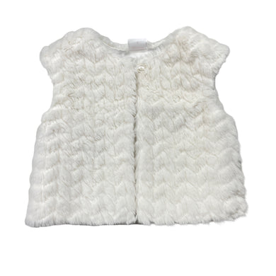 Girls Sprout, lined faux fur vest, single button fasten, EUC, size 2,  
