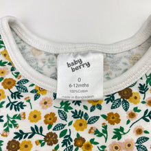 Load image into Gallery viewer, Girls Baby Berry, floral cotton long sleeve top, GUC, size 0,  