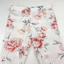 Load image into Gallery viewer, Girls CUTEY COUTURE, floral leggings, elasticated, GUC, size 1,  