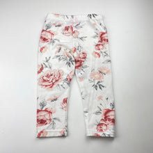 Load image into Gallery viewer, Girls CUTEY COUTURE, floral leggings, elasticated, GUC, size 1,  