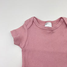 Load image into Gallery viewer, Girls KYLE &amp; DEENA, ribbed cotton bodysuit / romper, EUC, size 000,  