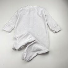 Load image into Gallery viewer, Unisex Anko, white terry zip coverall / romper, GUC, size 0,  