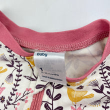 Load image into Gallery viewer, Girls Anko, stretchy floral zip romper, FUC, size 1,  