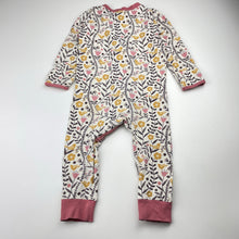 Load image into Gallery viewer, Girls Anko, stretchy floral zip romper, FUC, size 1,  