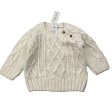 Load image into Gallery viewer, Unisex Baby Berry, chunky knit cotton sweater / jumper, NEW, size 00,  