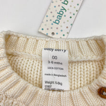 Load image into Gallery viewer, Unisex Baby Berry, chunky knit cotton sweater / jumper, NEW, size 00,  