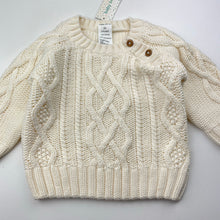 Load image into Gallery viewer, Unisex Baby Berry, chunky knit cotton sweater / jumper, NEW, size 00,  