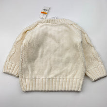 Load image into Gallery viewer, Unisex Baby Berry, chunky knit cotton sweater / jumper, NEW, size 00,  