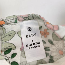 Load image into Gallery viewer, Girls Target, floral viscose / linen long sleeve top, EUC, size 1,  