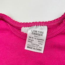 Load image into Gallery viewer, Girls Dymples, pink cotton bodysuit / romper, FUC, size 1,  